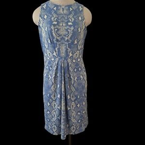 J. MCLAUGHLIN Size M Catalina Cloth Sleeveless Shift Dress Periwinkle Blue
